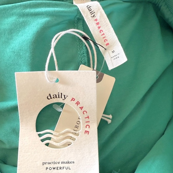 ANTHROPOLOGIE Daily Practice Refresh Pull On Mini Skort Kelly Green NEW - Picture 8 of 10